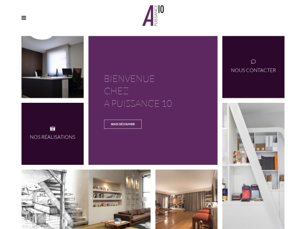 Aperçu du site de A PUISSANCE 10