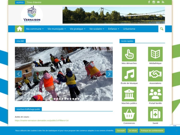 Aperçu du site de Mairie VERNAISON
