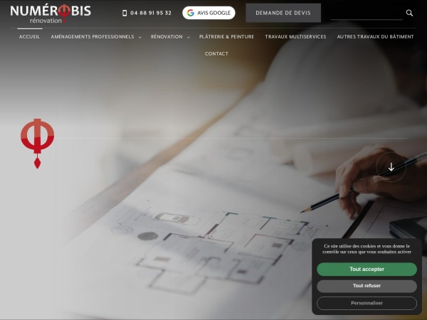 Aperçu du site de NUMEROBIS